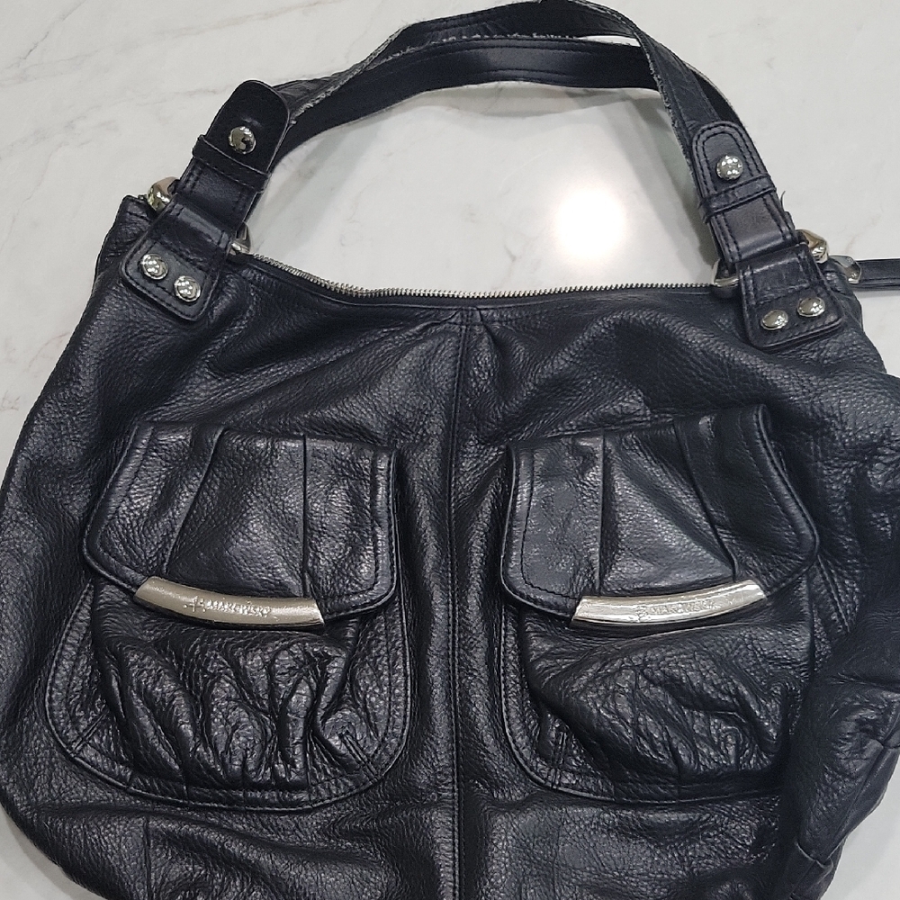 Chic Black Leather Shoulder Bag
